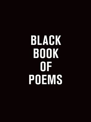 cover image of Black Book of Poems